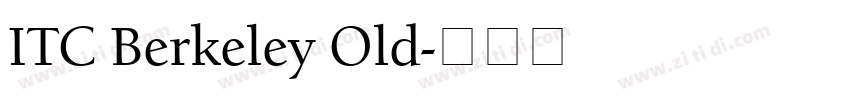 ITC Berkeley Old字体转换 ITC Berkeley Old字体转换